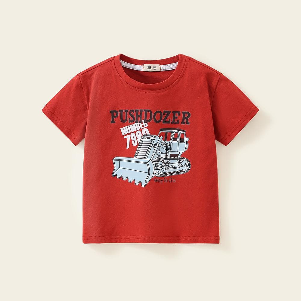 Children's Clothing Boy's Short-Sleeved T-shirt New Children's Casual Half Sleeve Fashion Summer Wear Top Pure Cotton 140cm