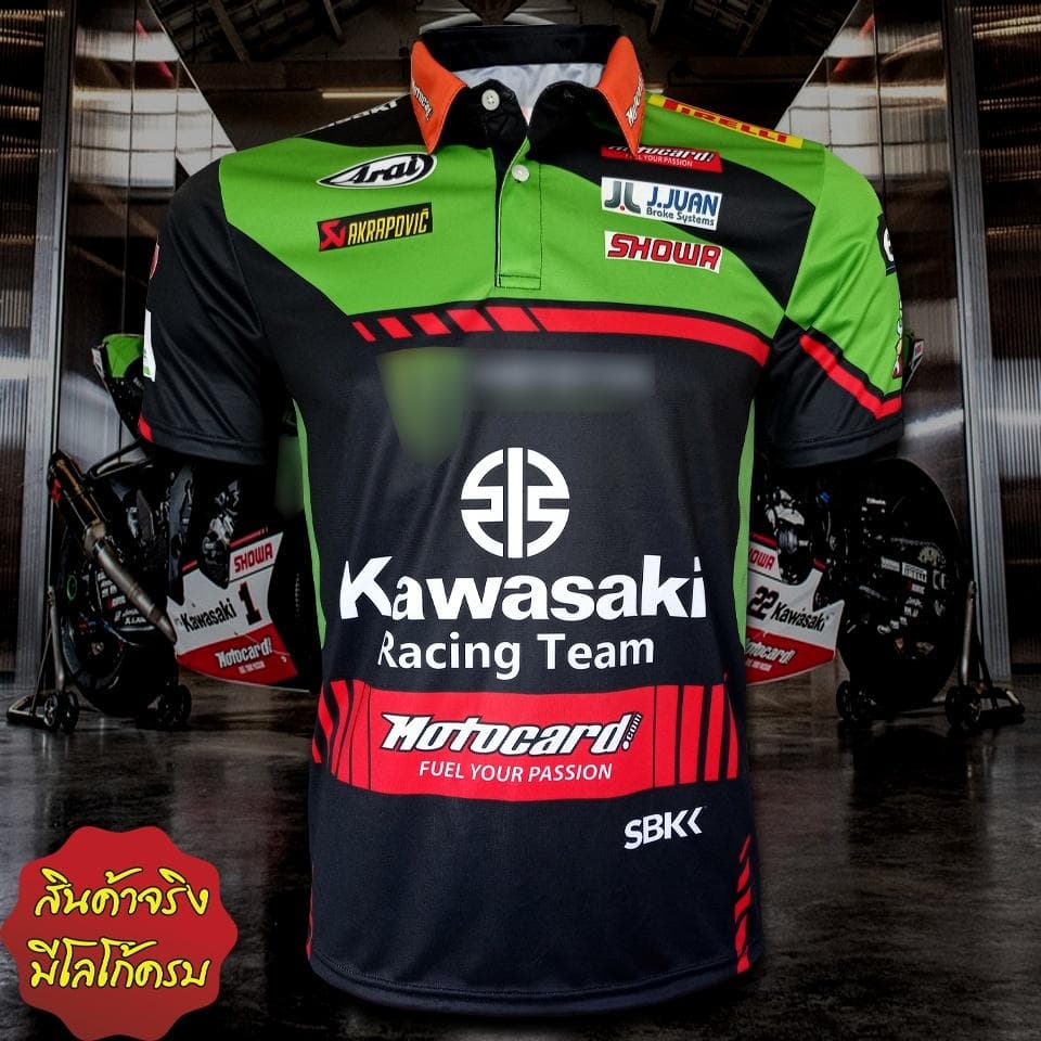 Polo Shirt MotoGP Green Moto2 MotoE Racing Team Motorbike Short Sleeve 3D Print Polyester Spandex Men Women Unisex L