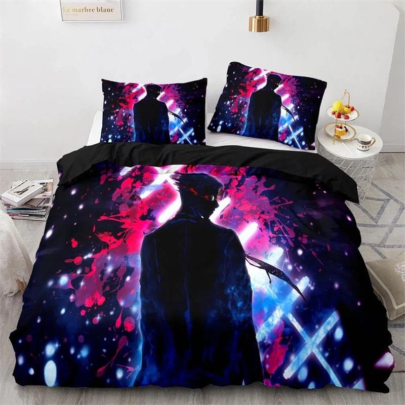Anime Jujutsu Kaisen Satoru Gojo Duvet Cover Set King Queen Double Full Twin Single Size For Kids Teens Bedding Set 135x200cm 2pcs