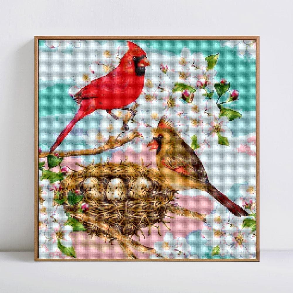 5D DIY Diamond Painting Animal Full Round Bird Diamond Embroidery Rhinestones Picture 30x30
