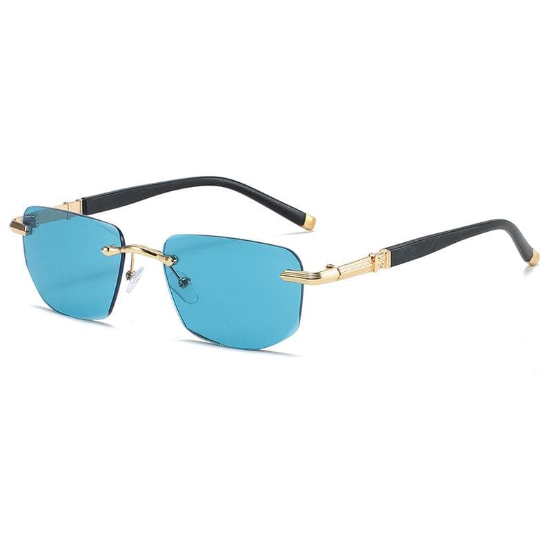 Ultra Light Frameless Blue Light Blocking Glasses For Men Women Fashion Sun Shading Sunglasses Eye Protection Eyewear 1PC