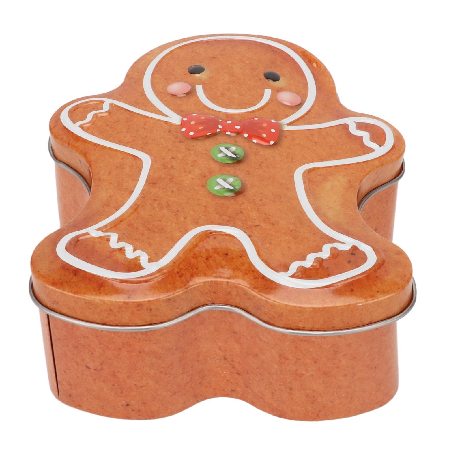 Candy Storage Tin Box Exquisite Man Shape Fine Workmanship Tinplate Christmas Candy Box