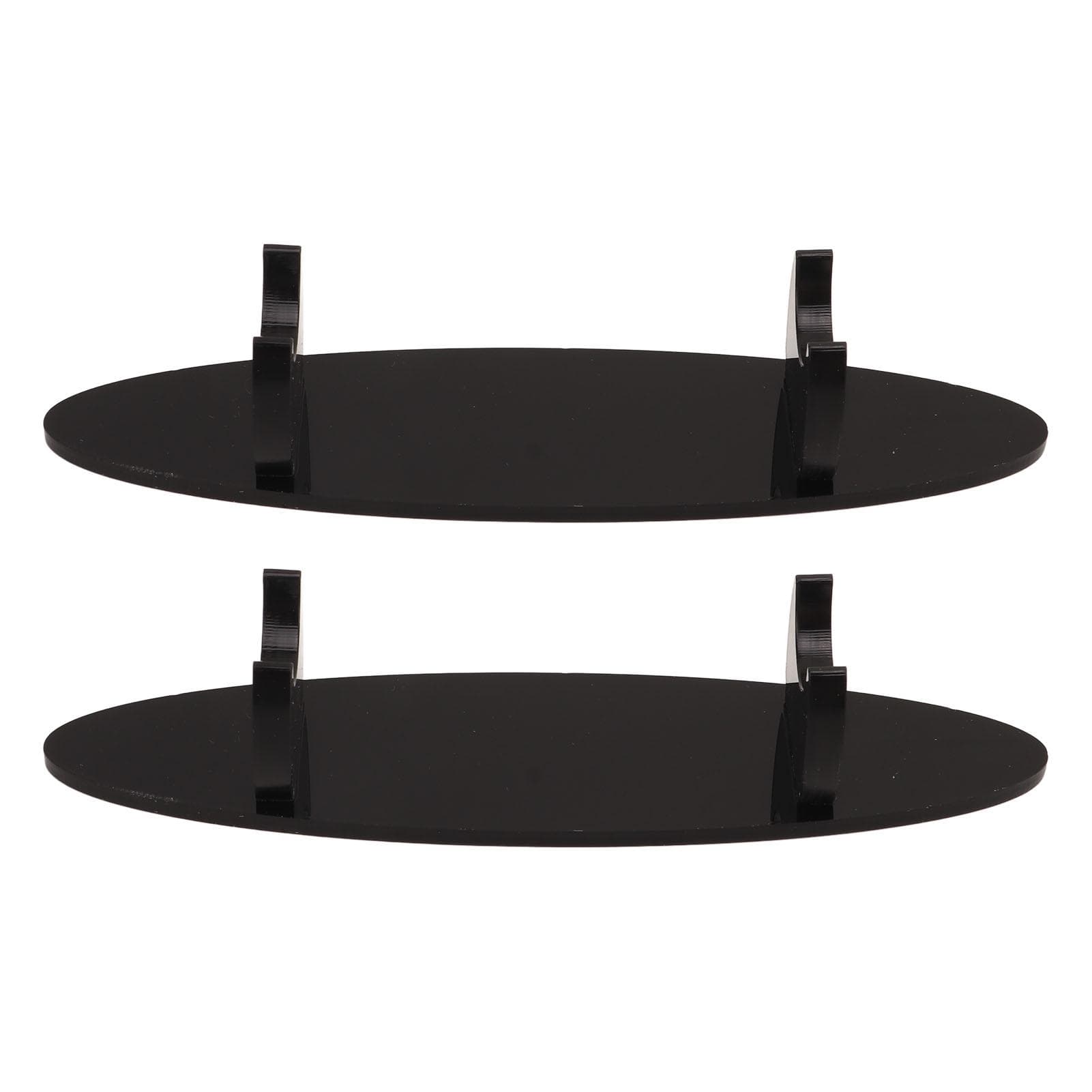 2PCS Pen Holder Display Stand Acrylic Desktop Pen Showcase Rack Organizer for Makeup Brush black