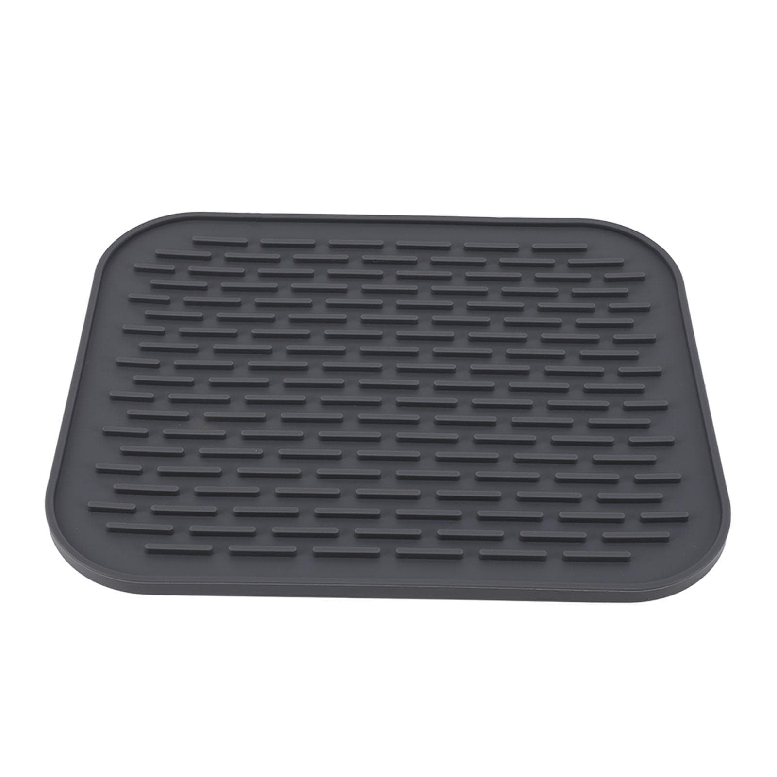 Rectangular Silicone Dish Drying Mat Heat Insulation Anti Slip Dish Drying Mat with Built in Drain
