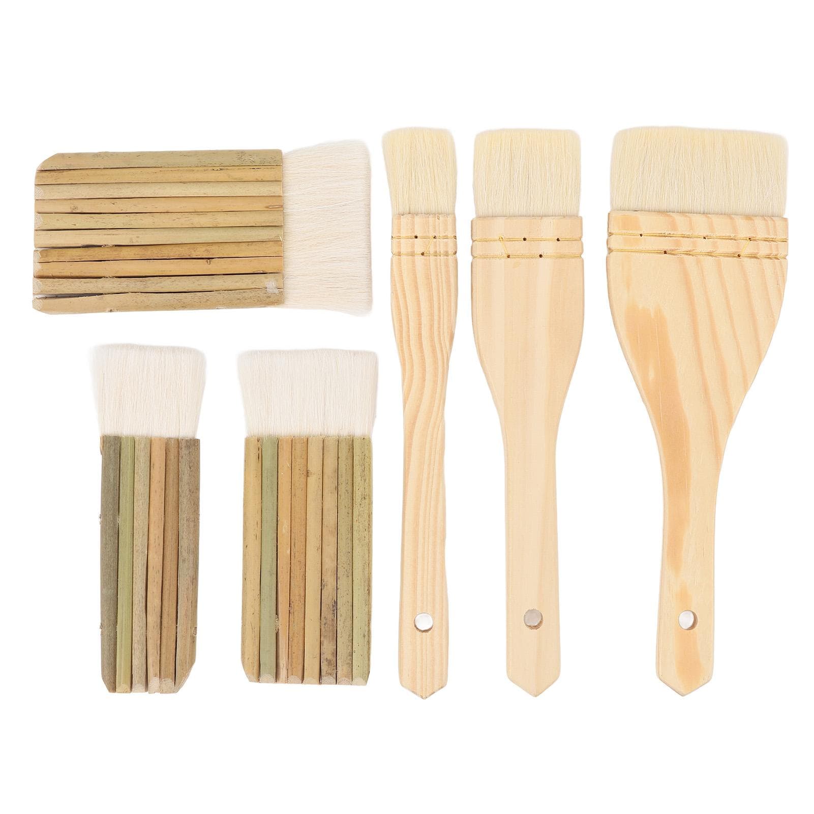 6pcs Pottery Glaze Brushes Professional Paint Brush Artist Painting Brushes Set for Painting