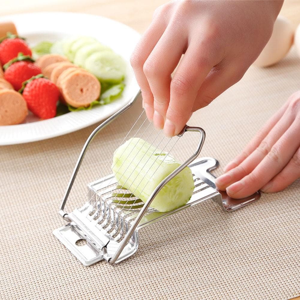 13.5x 9x2.5cm Egg Slicer Cutter Premium Stainless Steel