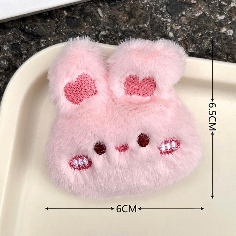 Cute Cartoon Animal Brooches Frog Bear Rabbit Panda Chick Plush Doll Personality Bag Lapel Pin Clothes Decorative Accessories