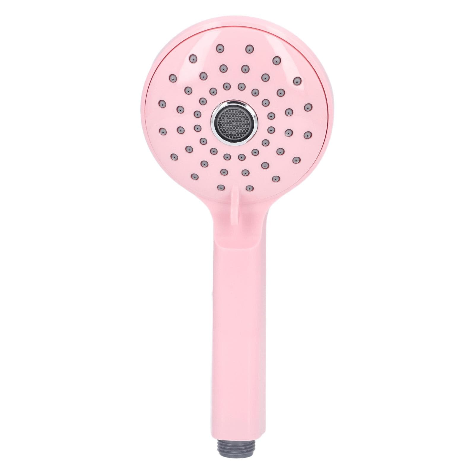 Pressurized Shower Head ABS Handheld Two Modes High Pressure Shower Sprayer Prevent Splashing cherry pink
