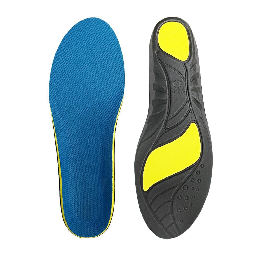 3D Orthotic insoles Flat feet Arch support Orthopedic inserts Plantar Fasciitis Feet Pain Pronation for Men Women Unisex S blue