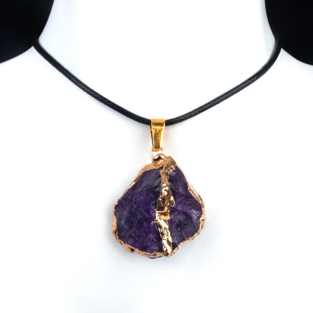 Women Necklace Natural Stone Irregular Pendant Charms For Elegant Women Love Romantic Gift Chains 45+5 cm 25-35mm