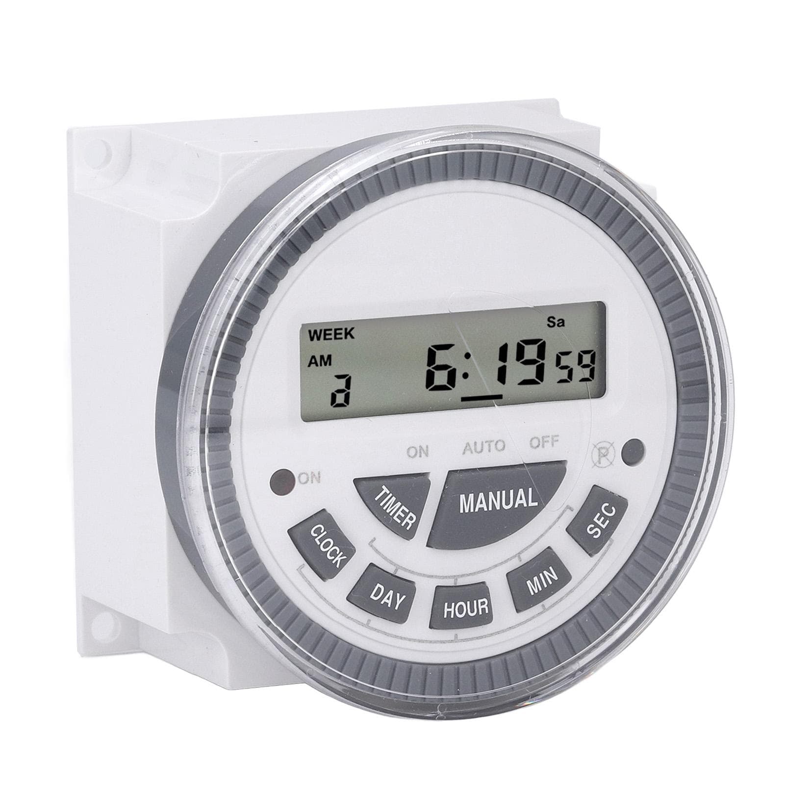 Digital Timer 1 Min to 168 Hours 7 Day Timer Switch 10A DC12V Input LCD Display Time Controller