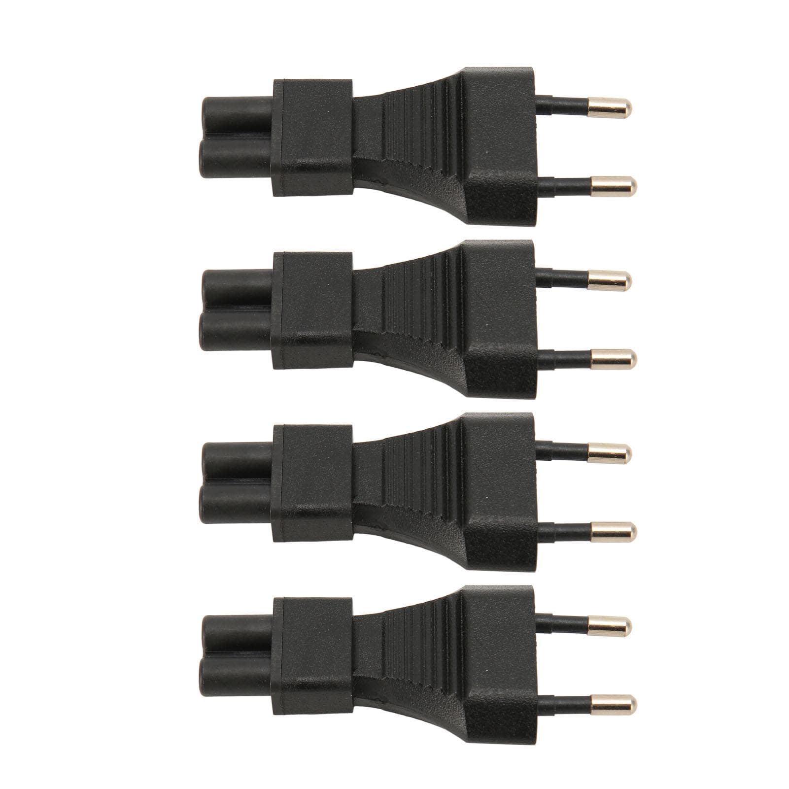 4PCS Male to IEC320 C5 Power Adapter 2.5A Plug and Play Power Socket Adapter EU Plug