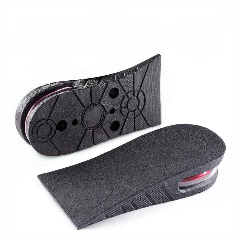Elevated Insole Summer Mens And Womens One Pair Invisible Inner Elevated Air Cushion Half Cushion for COSPLAY 3cm black