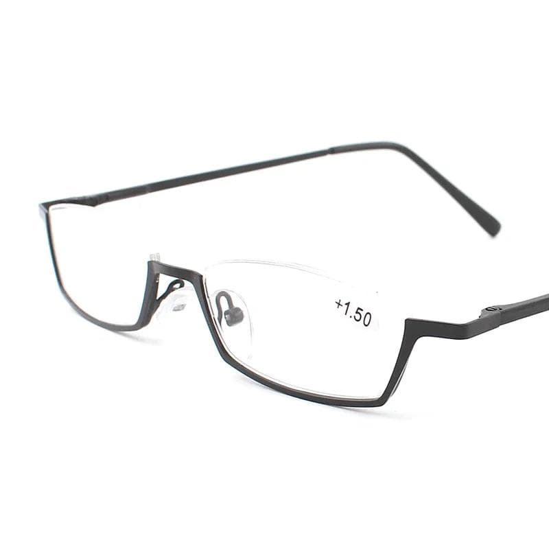 Small Half Frame Reading Glasses Women Spring Hinges Frame Prescription Glasses Alloy Oculos 2