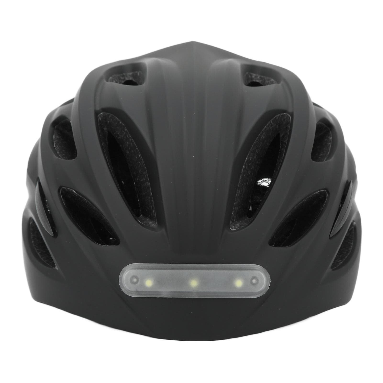 LED Light Helmet Breathable PC Solid Structure Adjustable Safe Detachable Bicycle Helmet for M