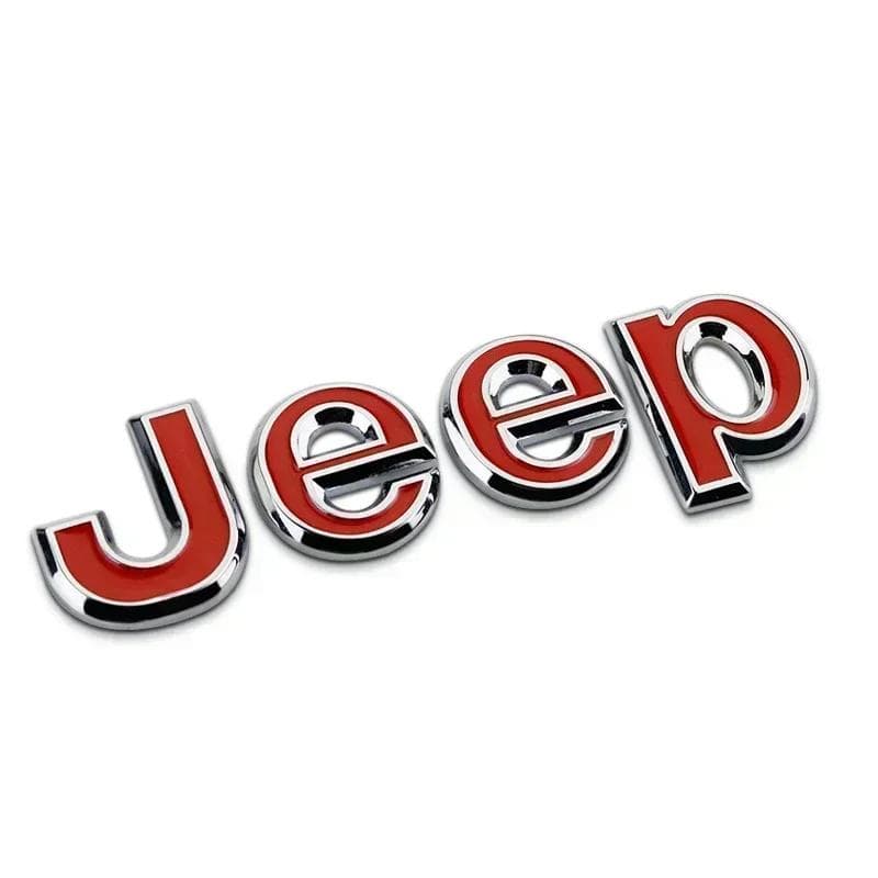 For Jeep Car Front Hood Emblem for JEEP Grand Cherokee Wrangler Renegade Patriot Liberty Compass Rear Trunk Side Badge Sticke