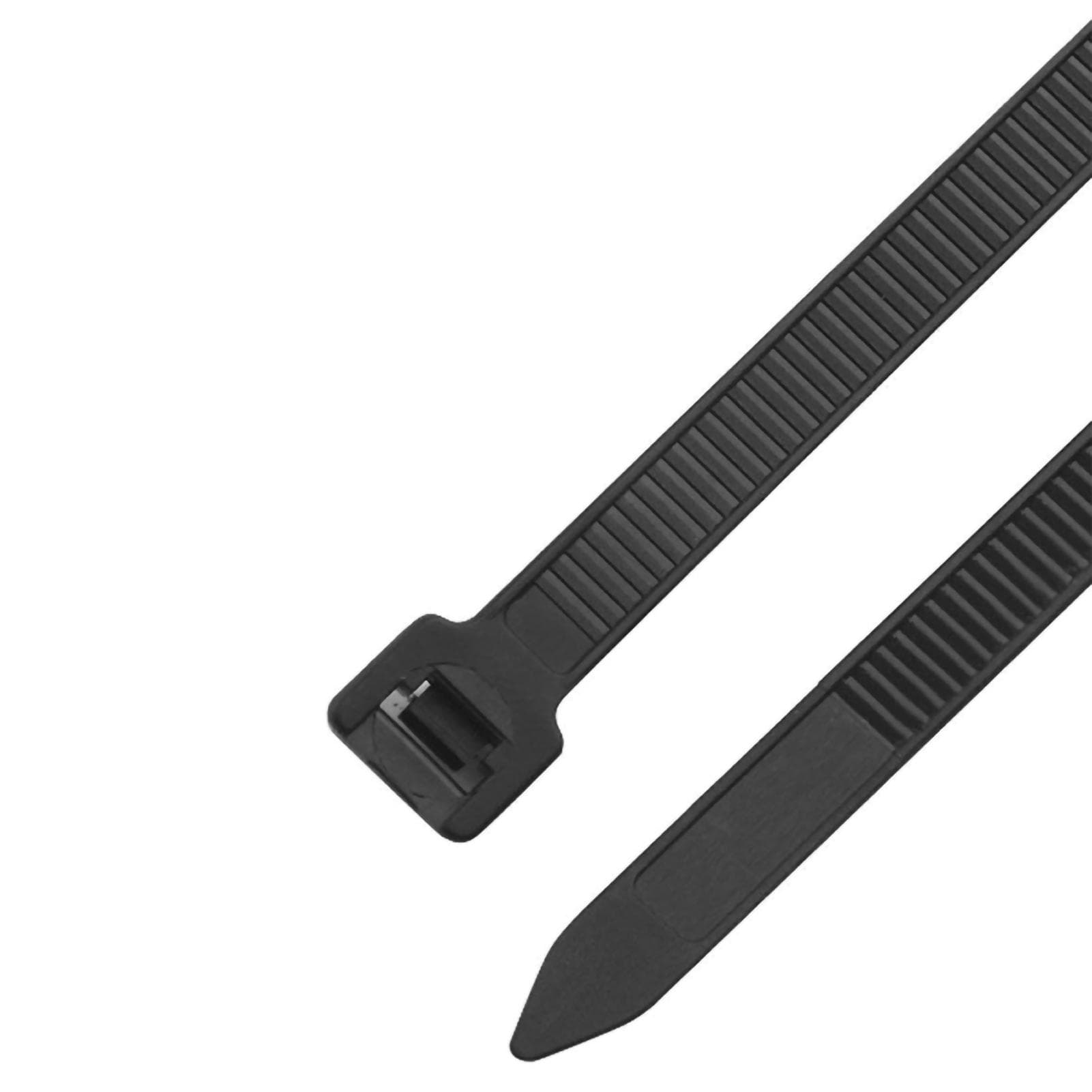 100PCS Heavy Duty Nylon Cable Ties Tensile Strength Self Locking Wire Ties for Pipeline5x300 mm / black