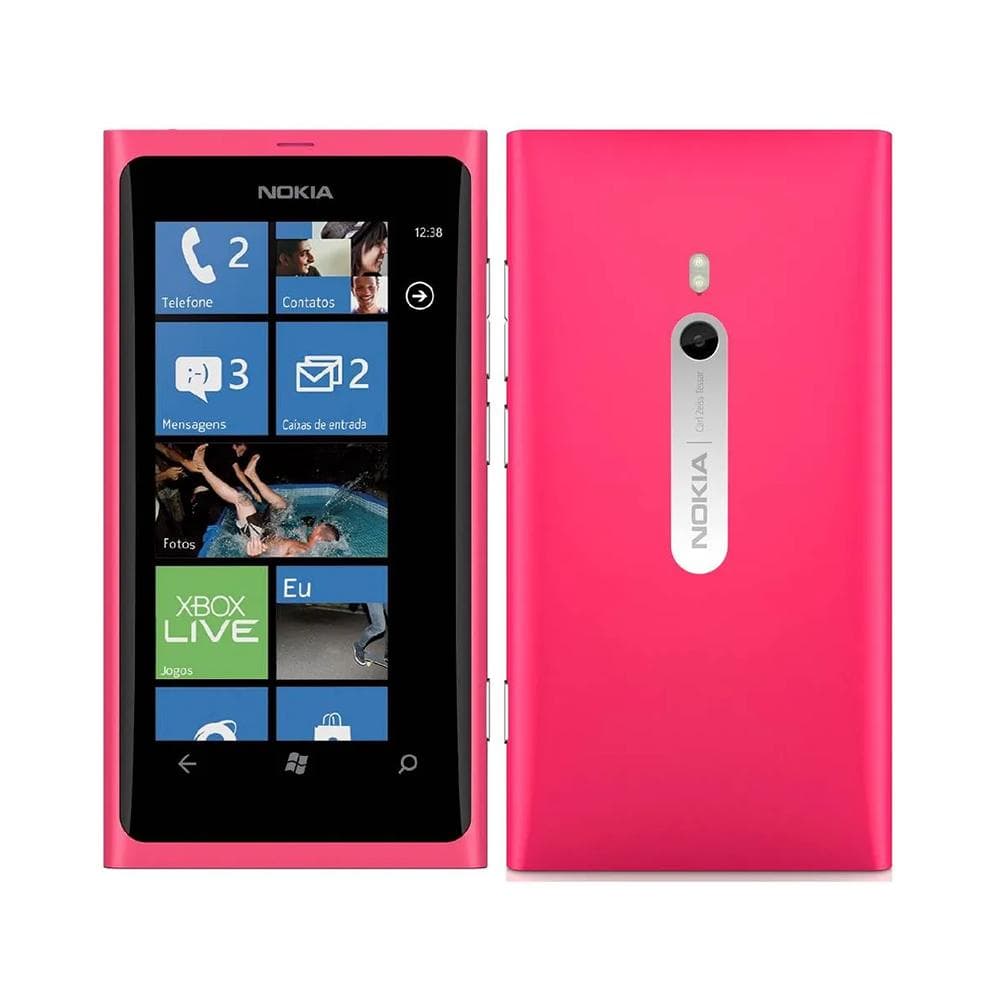Refurbished Nokia Lumia 800 3G WIFI GPS 8MP Camera Mobile Phone With 1 SIM Simple Set pink
