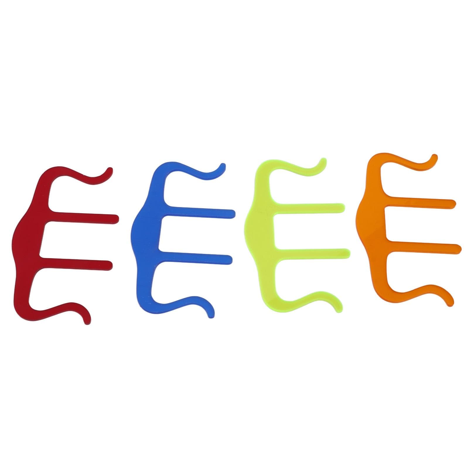 4Pcs Music Book Clip M Shape Page Holder Acrylic Wind Paper Clip for Newspaper Magazine