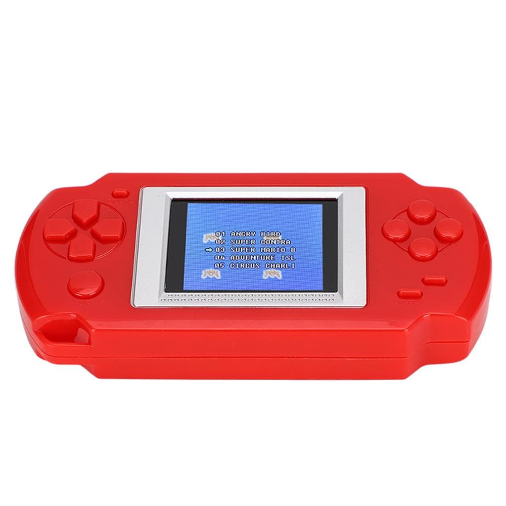268 in 1 Color Screen Children Handheld Game Console Kids Hand Puzzle Game Player(Red) red