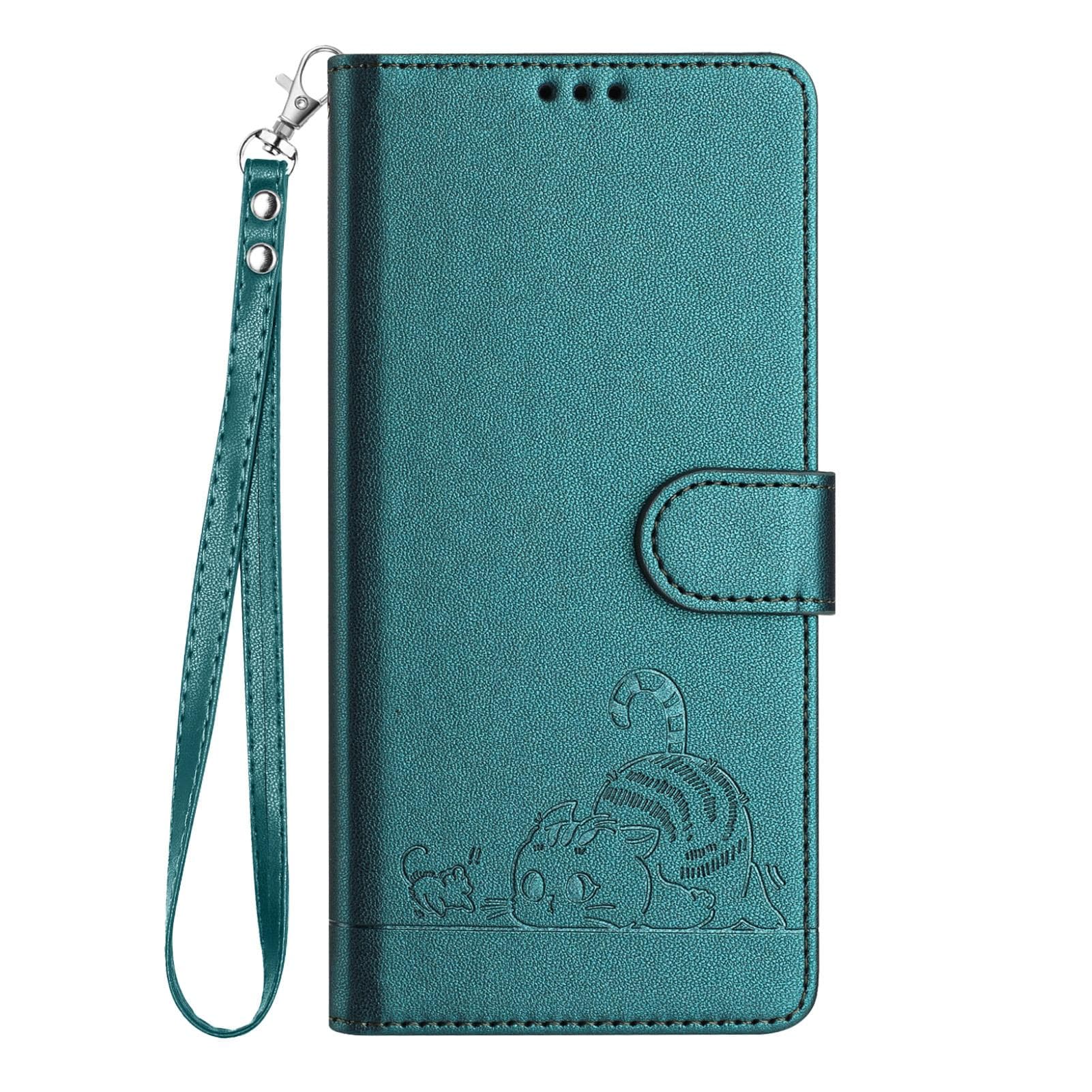 Leather wallet case for Motorola Moto G72, G53, G13, G23, G73, G14, G54, G84, G04, G24, G34 Moto G53Y 5g green