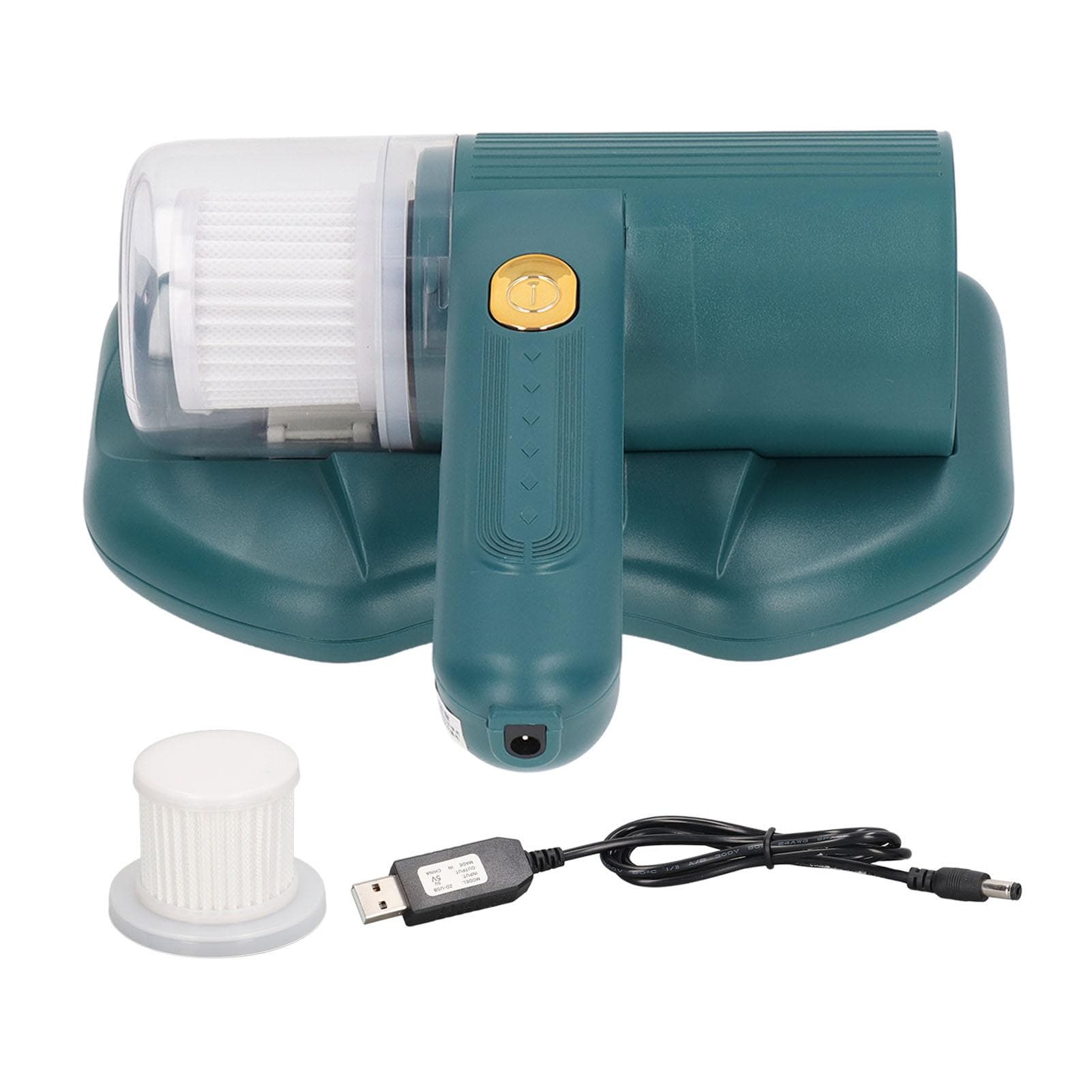 Mattress Vacuum Cleaner Purple Light USB Charging Cordless Mite Vacuum Cleaner with 20Kpa Suction green