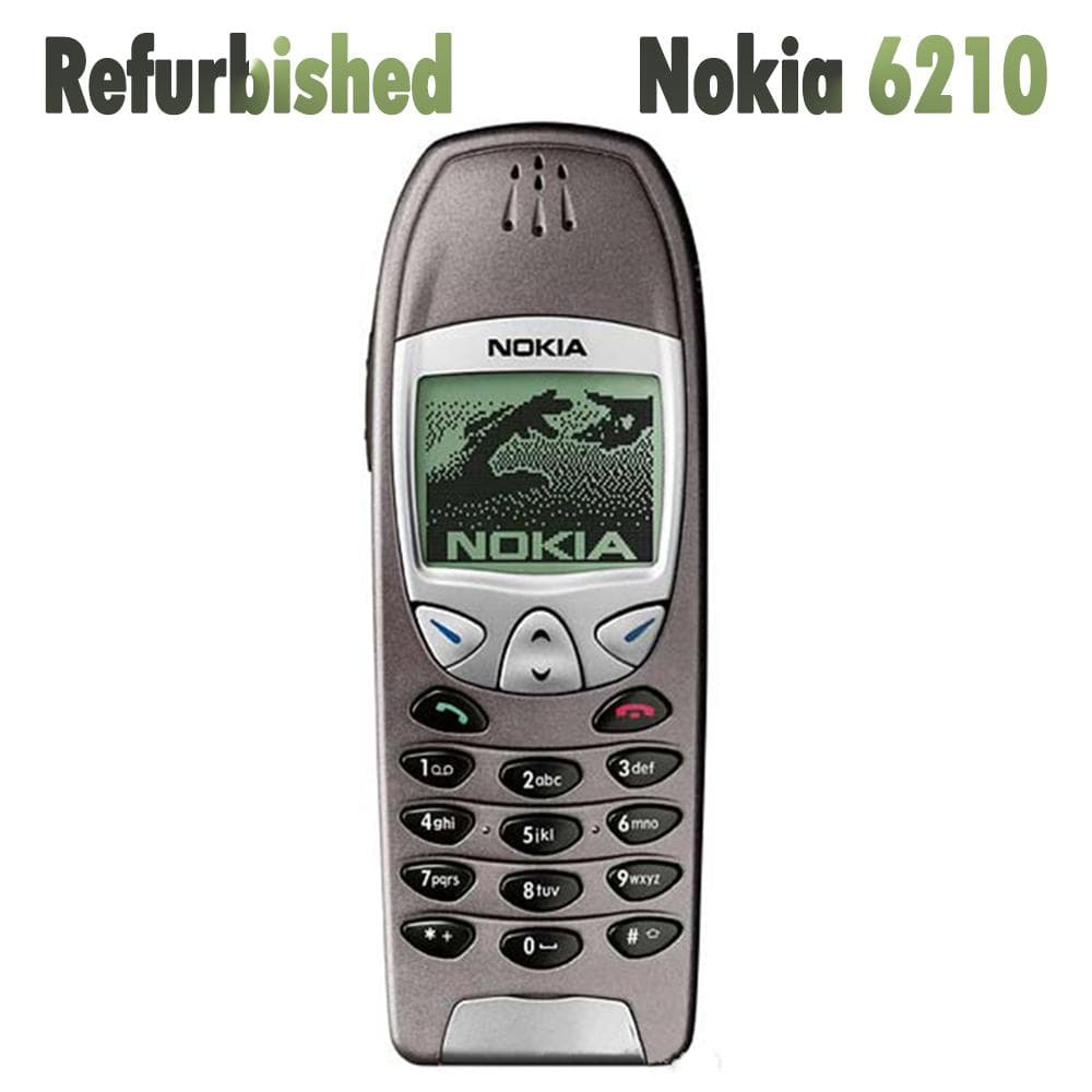 Refurbished Nokia Original Nokia 6210 GSM 900 / 1800 Mobile Phone With 1 SIM Simple Set red