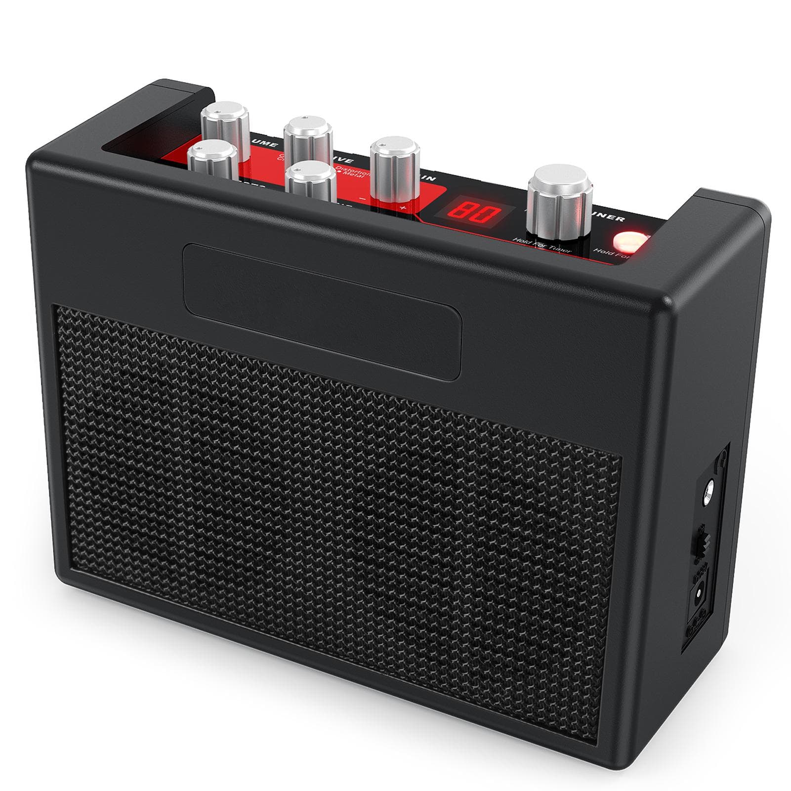 POCKAMP Portable Guitar Amplifier Amp 5 Watt Built-in Multi-effects 80 Drum Rhythms Support EU Plug