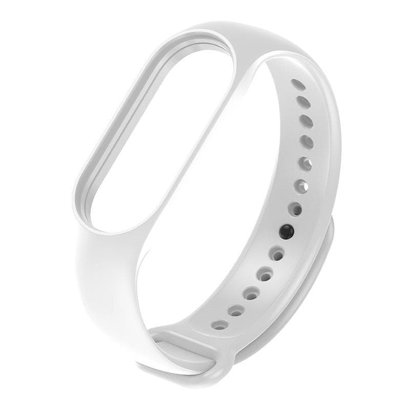 23 Color Soft Silicone Wristband Strap For Xiaomi Mi Band 10/9/8/7/6/5/4/3 Watchband Strap Smart Bracelet Replacement For Xiaomi Mi Band 6 white