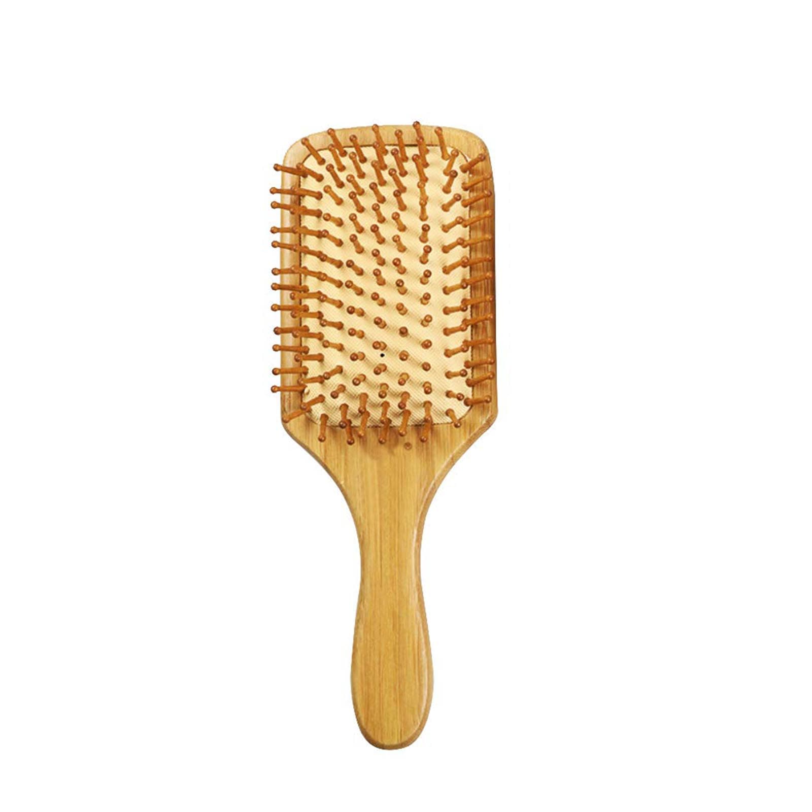 Hair Brush Comb Bamboo Paddle Hairbrush Massage Brush Comb Antistatic for Hair Styling Combing & Wood