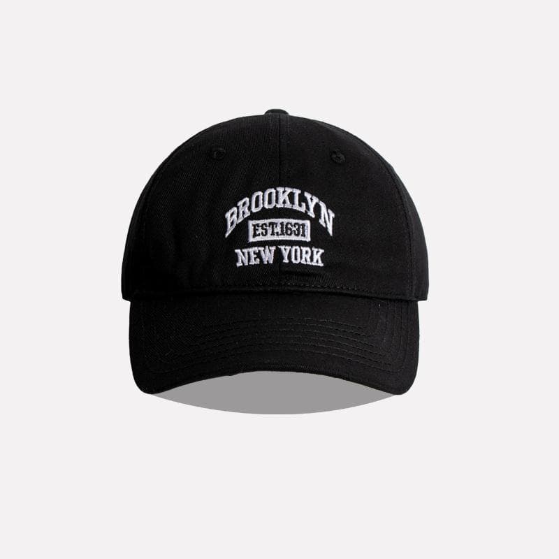 Soft Cotton Letter Embroidered Baseball Cap For Women Men Casual Outdoor Sports Curved Brim Visor Hats Unisex Hip Hop Dad Caps black
