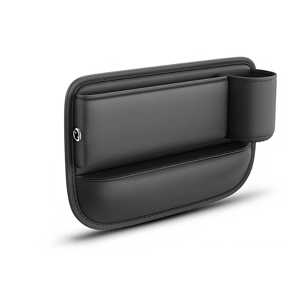Car Seats Gap Storage Bag Car Seat Side Crevice Storage Box Organizer Gap Filler With Bottle Holder PU Leather Universal Passenger seat