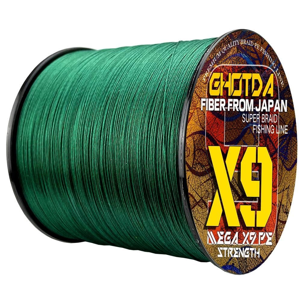 Strong PE Braid 9 Strands Fishing Line 300M High Quality Multifilament Durable Fishing Wire 20-120lb 24lb green