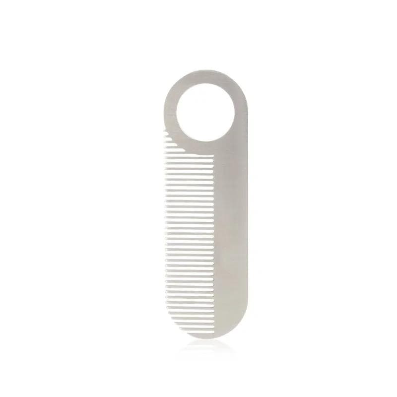 Stainless Steel Men's Beard Comb Portable Mini Oil Head Comb For Barber Mustache Care Shaping Tools Pocket Size Hair Comb 1pc