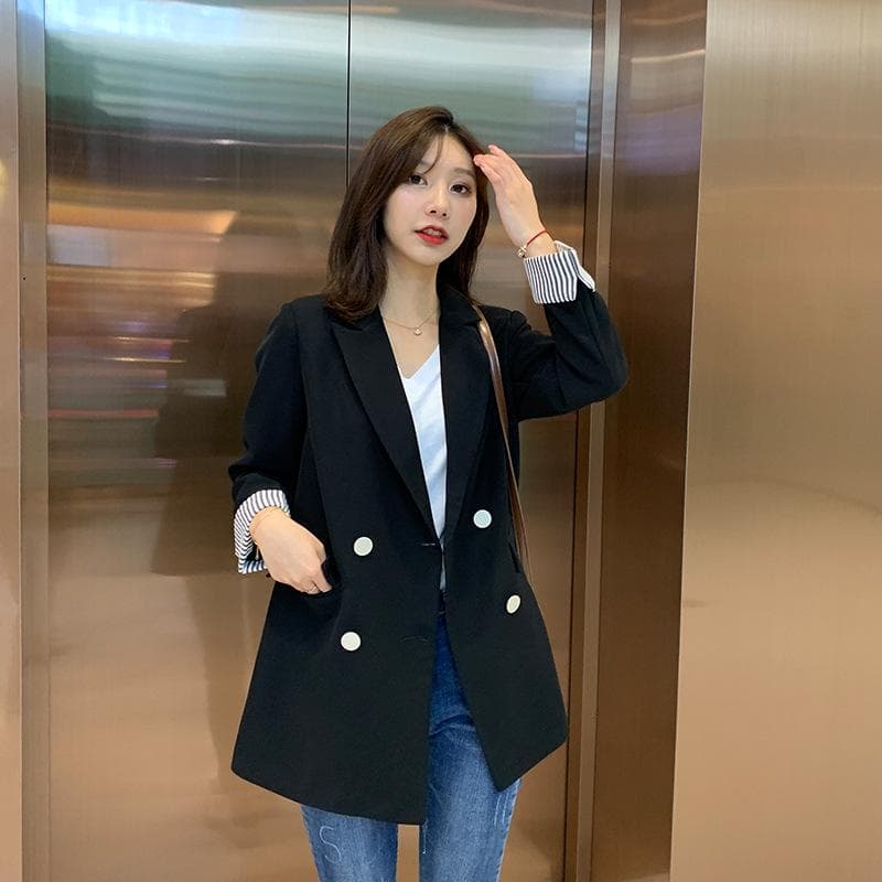 Women's Autumn Suit Jacket for Women Korean Style Small Suit for Women New Style Small Fragrant Style Jacket for Women 3XL