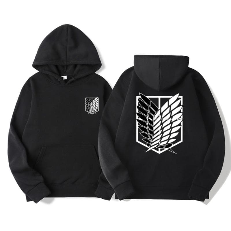 Japan Anime Attack on Titan Men Hoodies Autumn Casual Pullover Sweats Hoodie Fashion Sweatshirts Hip Hop Sweatshirt Clothes M