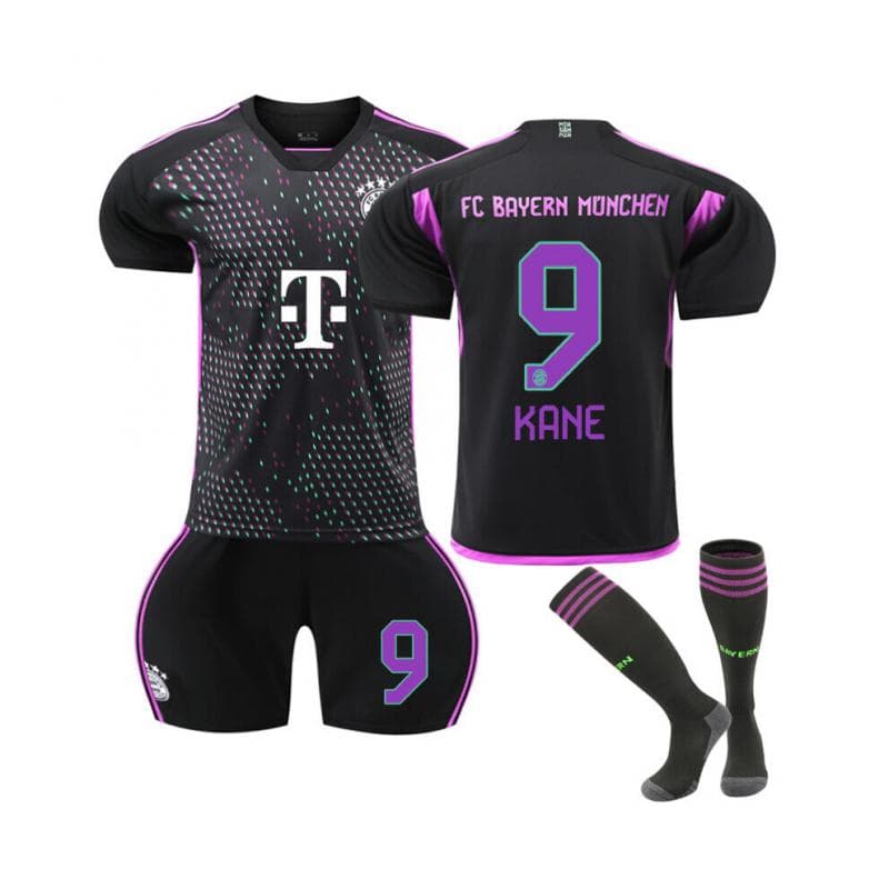 2324 Bayern Away Shirt No. 9 Kane Jersey Set with Socks L