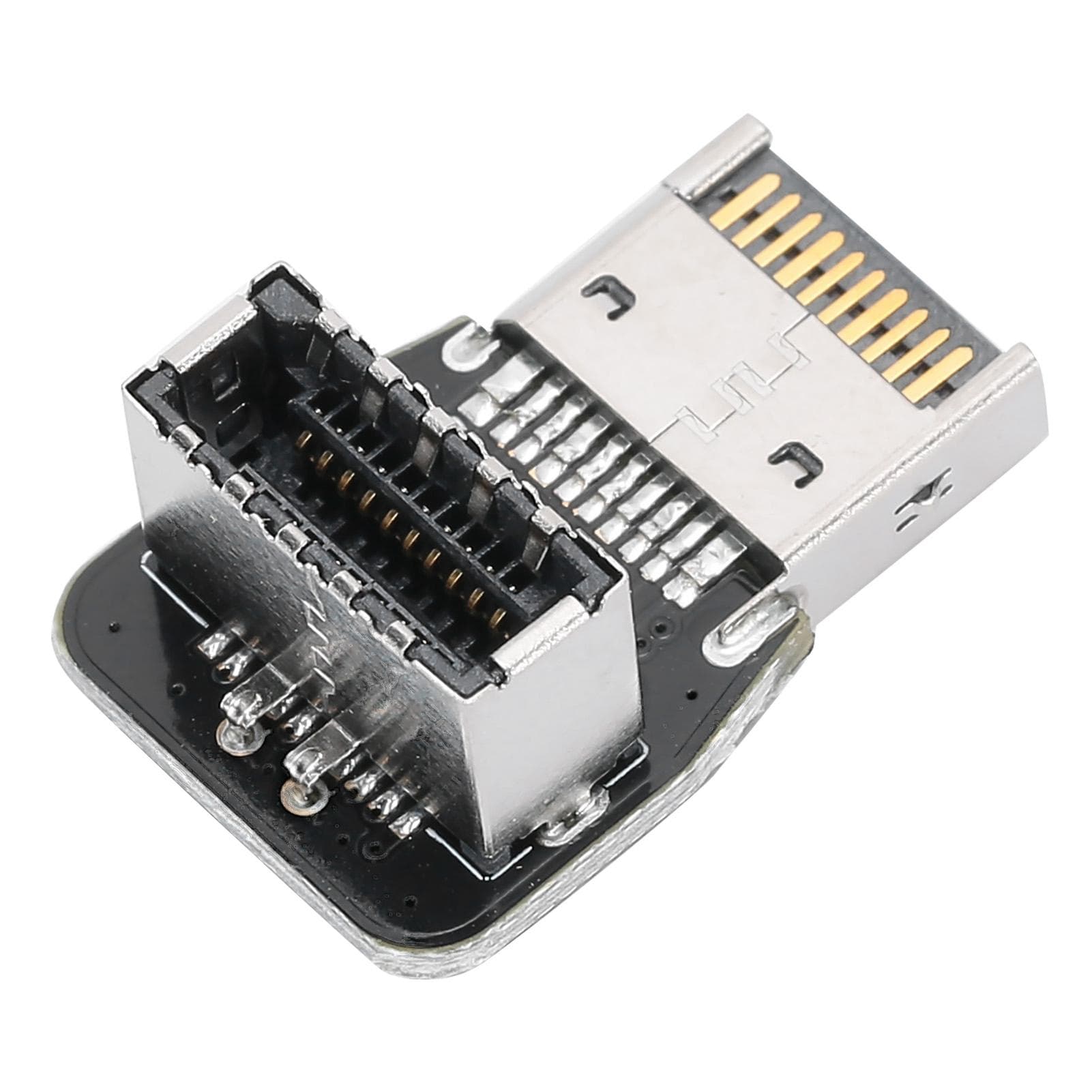 Front TYPEE Adapter Header PC Motherboard USB3.1 10G 90 Degree Steering Elbow Converter PH74B