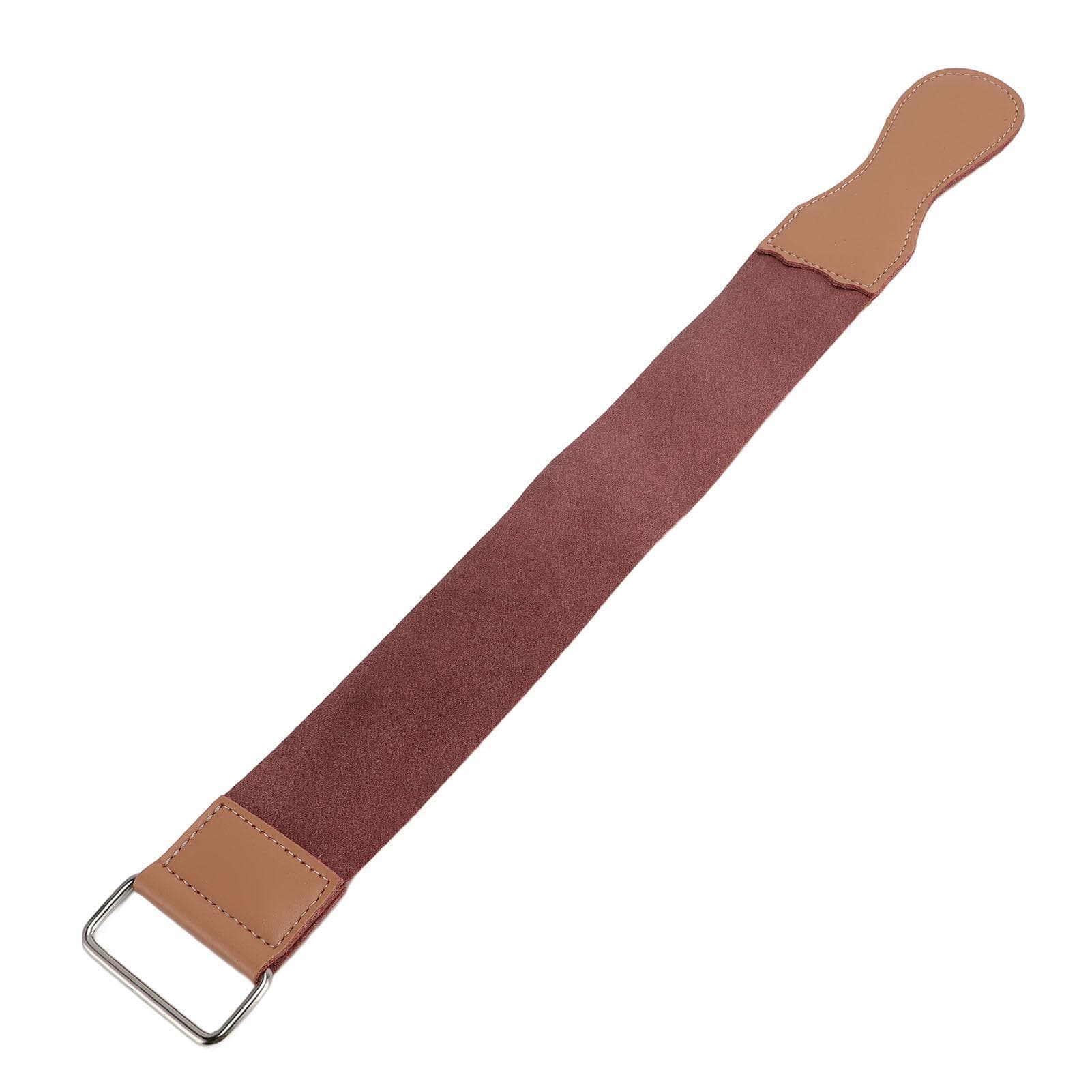 Sharpening Strap Double Layer Reusable PU Leather Straight Barber Strop for Home Salon Use