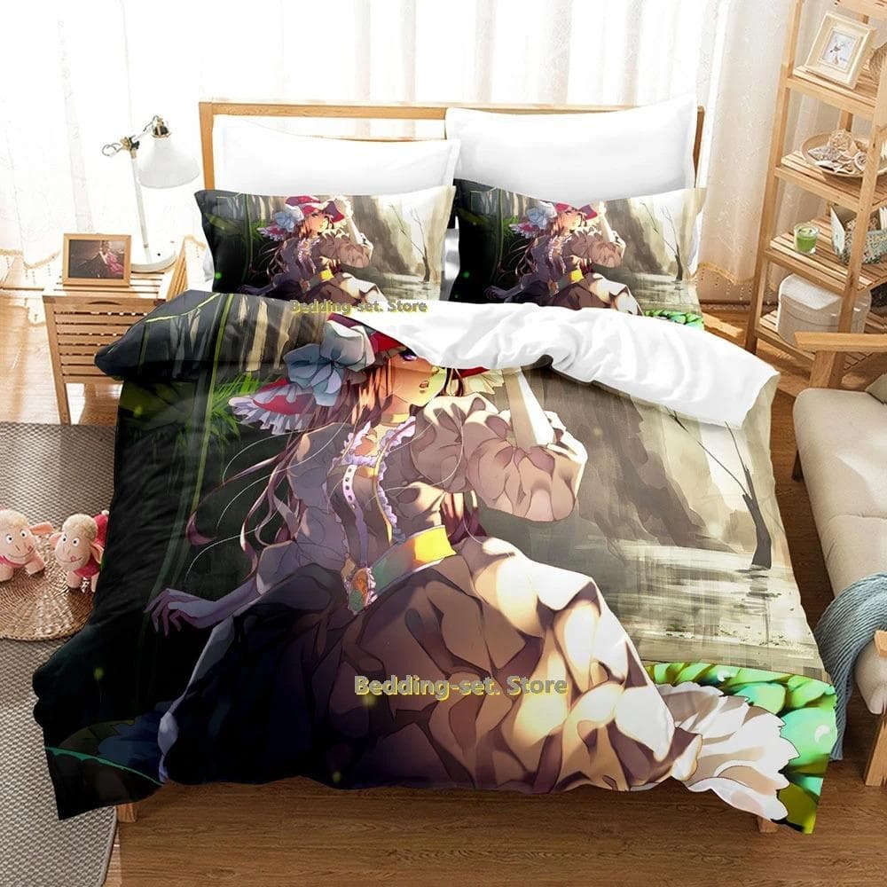 Vocaloid Bedding Set Single Twin Full Queen King Size Bed Set Adult Kid Bedroom Duvetcover Sets 3D Anime Bed Sheet Set 70x133cm 2pcs