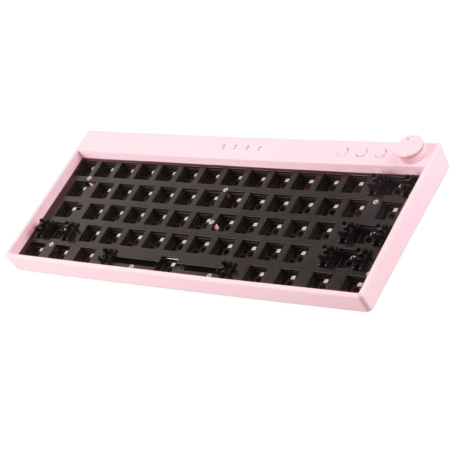 61 Key Mechanical Keyboard DIY Kit RGB Backlight Switch Hot Swap Custom Mechanical Gaming Keyboard pink