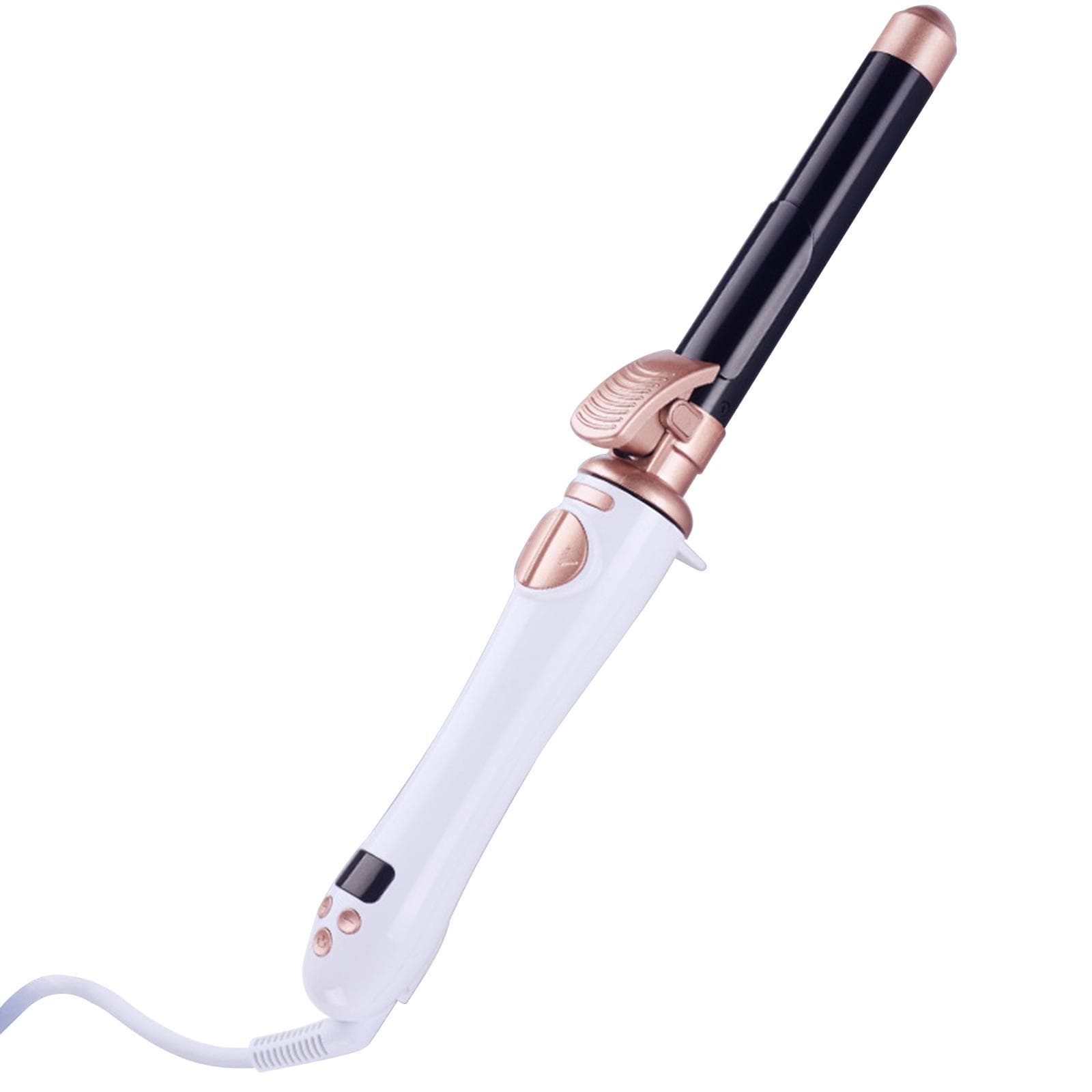 Automatic Curling Porcelain Rotating Electric Curling Iron Automatic Hair Curler Big Wave Curls US Plug gold/black