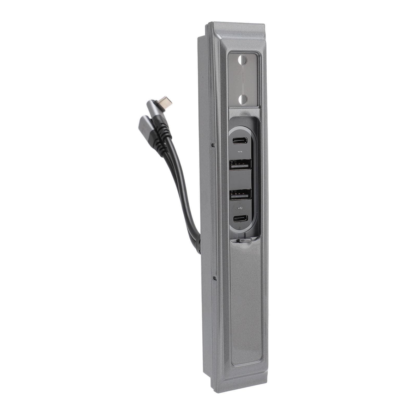 Car Usb Hub 4 Ports Center Console Usb C Charger with 27W PD Charging Replacement for Tesla Model Y