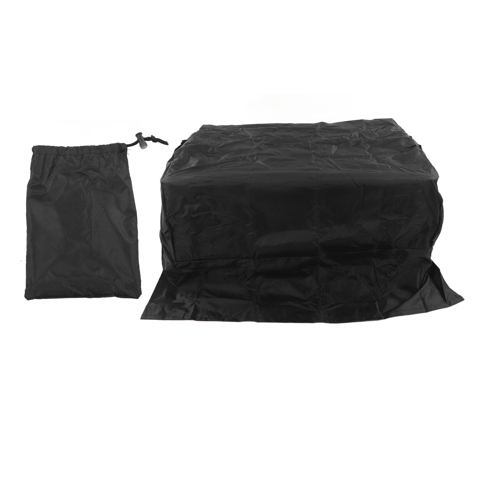 BBQ Grill Cover Waterproof Oxford Cloth Outdoor Rainproof Dustproof Sunproof Built in Grill Top black