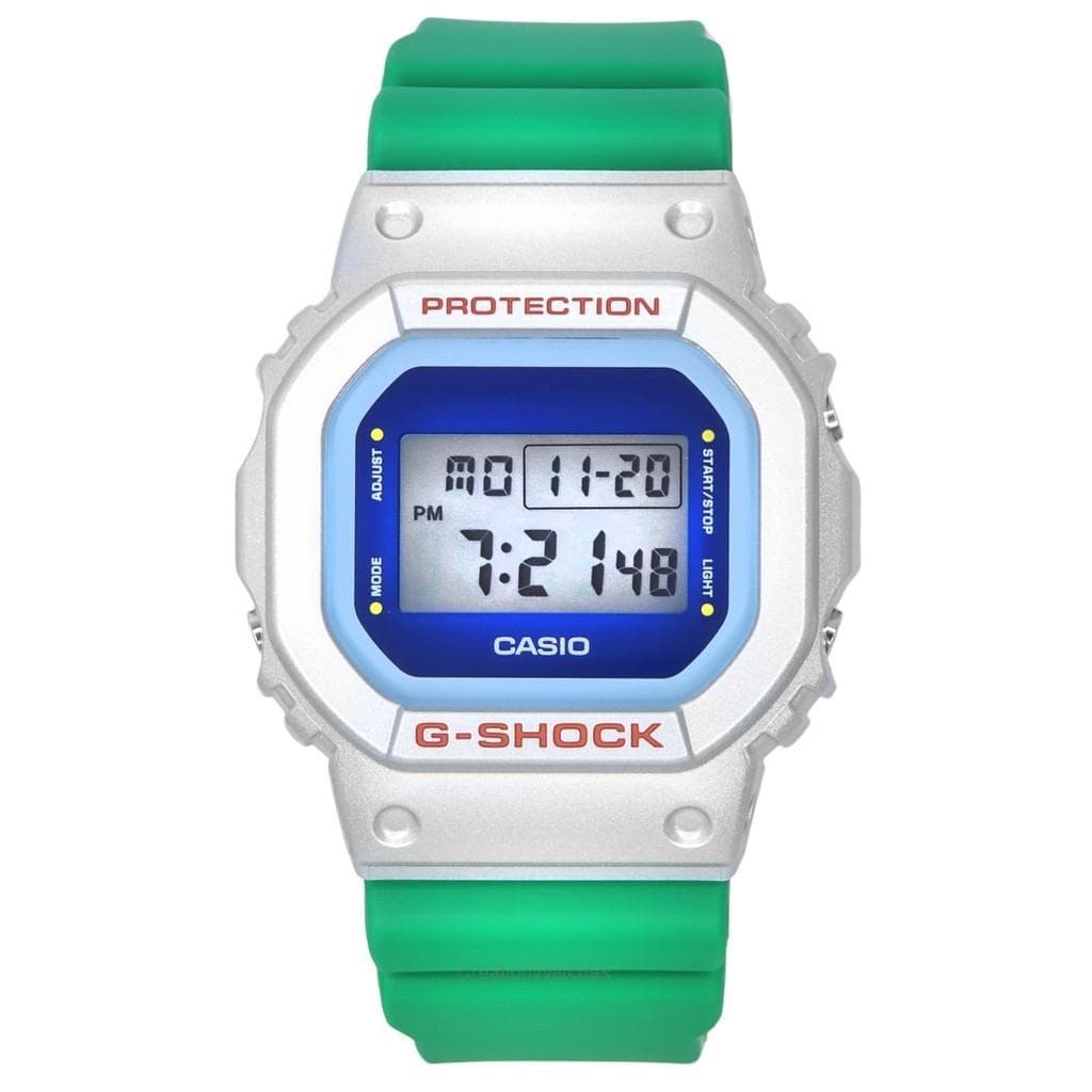 Casio G-Shock Euphoria Series Digital Green Resin Strap Quartz DW-5600EU-8A3 200M Men's Watch black