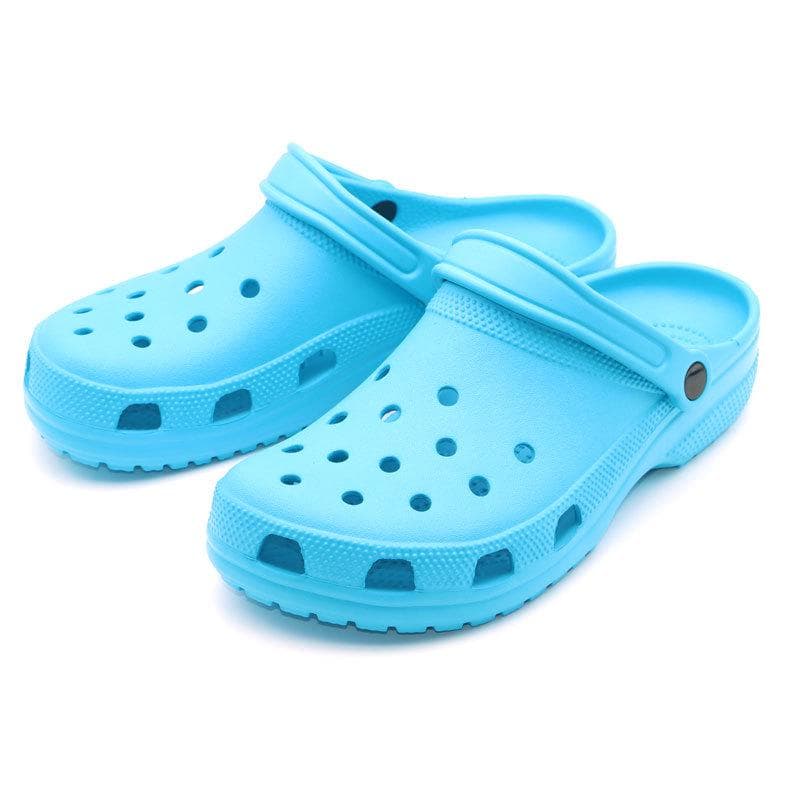 Summer Cross-Border Bestseller: Men's Classic Beach Footwear & Women's Baotou Sandals - European & American Style Garden Shoes 38/39=Men's 6/Women's 8 (Female or Slim Foot 39) electric blue