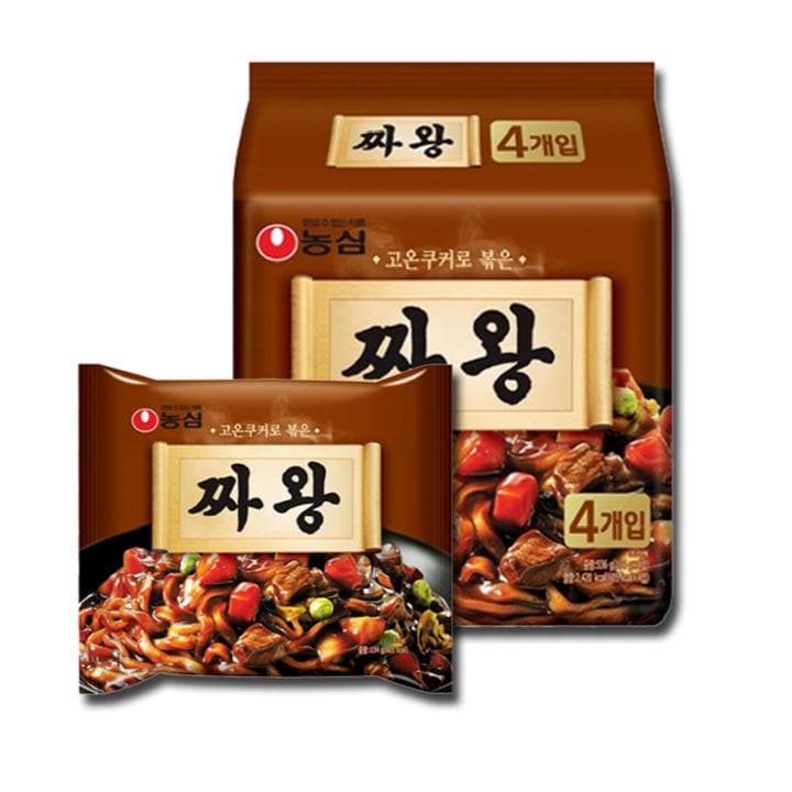 Nongshim Zha-Wang, Korean Noodle Jajangmyeon 134g x 4