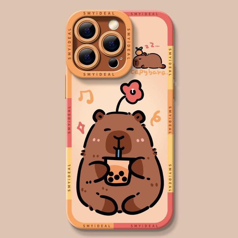 Capybara Suitable for Apple 16 Mobile Phone Case 14 Protective Case 13 Iphone11 Cartoon 15promax Anti-fall 12mini Apple 16PROMAX