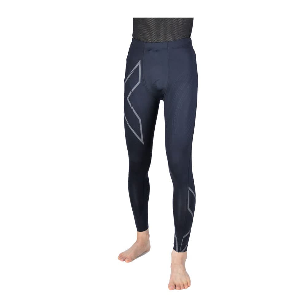 Times MA5305b Light Speed Compression Tights Running Compression Tights Sports Leggings Reducing Running Fatigue M [2XU] [Two You] Men's BLK/BRF
