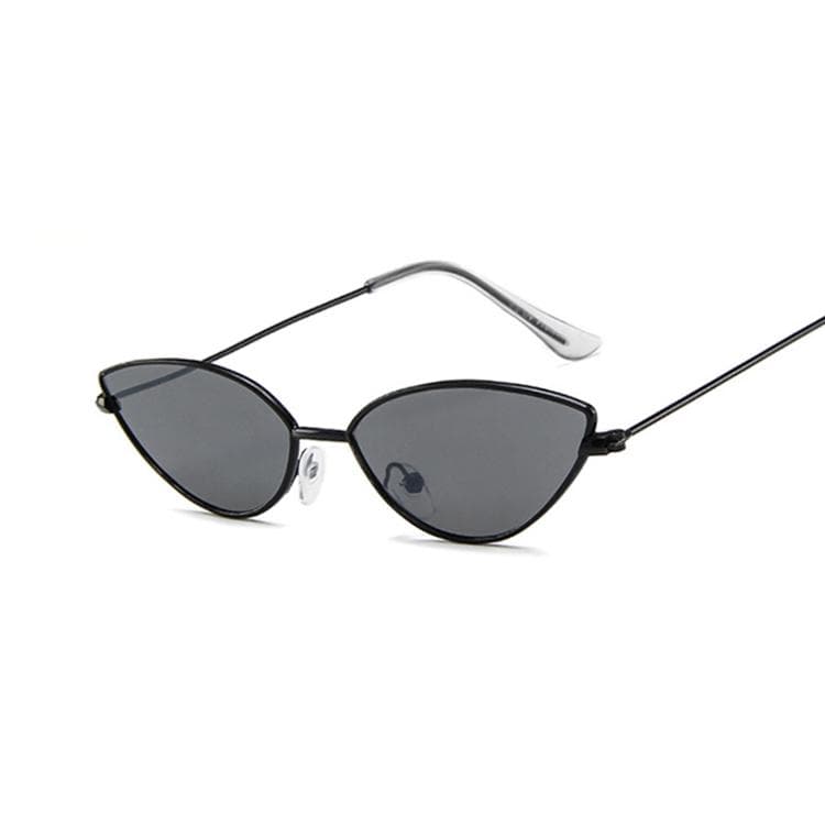 New Brand Red Cat Eye Sunglasses Women Vintage Metal Frame Ocean Mirror Lens Designer Small Glasses For Female